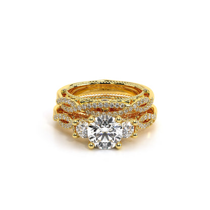 Verragio Three-Stone Round Engagement Ring
