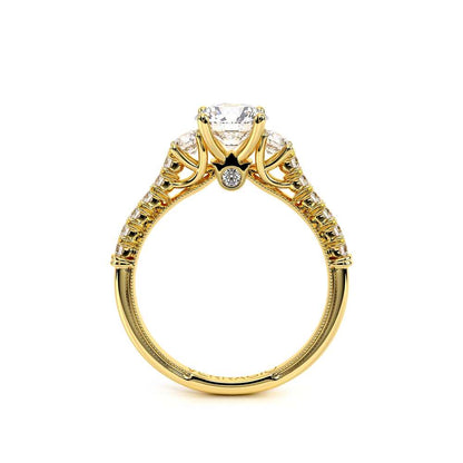 Verragio Three-Stone Round Engagement Ring