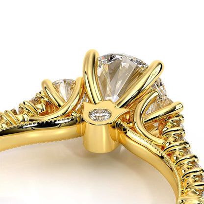 Verragio Three-Stone Round Engagement Ring