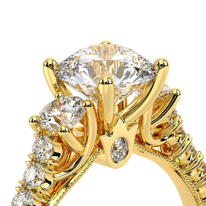 Verragio Three-Stone Round Engagement Ring
