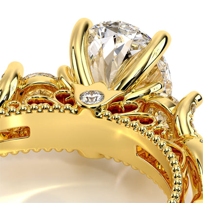 Verragio Three-Stone Oval Engagement Ring