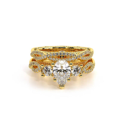 Verragio Three-Stone Pear Engagement Ring