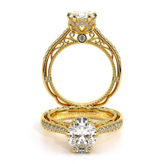 Verragio Pave Oval Engagement Ring
