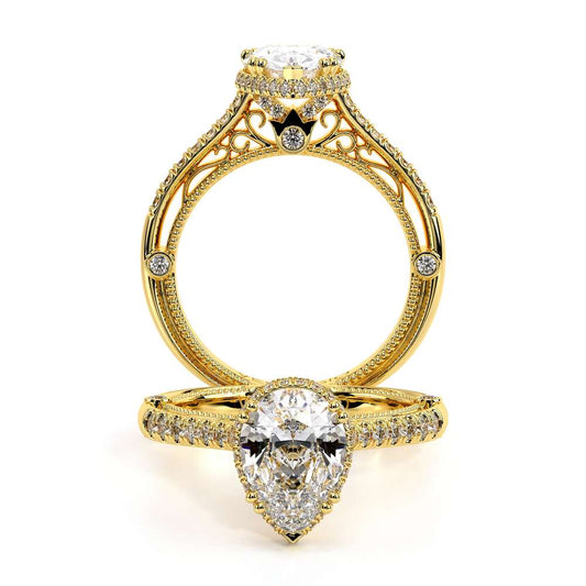 Verragio Halo Pear Engagement Ring