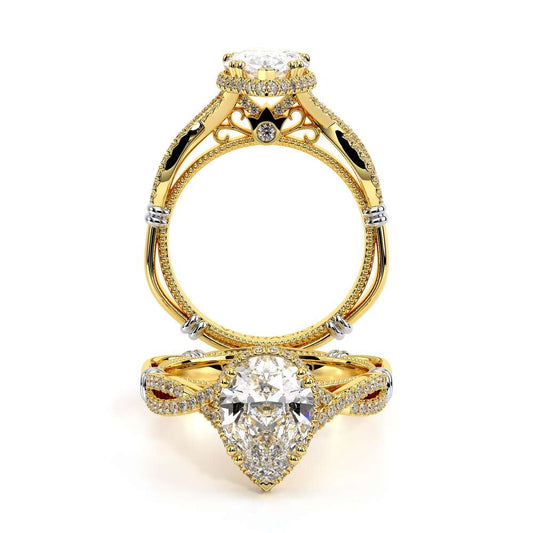 Verragio Halo Pear Engagement Ring