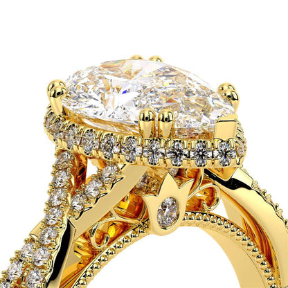 Verragio Halo Pear Engagement Ring