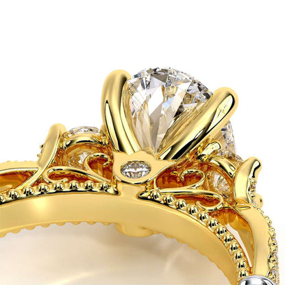 Verragio Three-Stone Oval Engagement Ring