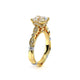 Verragio Halo Princess Engagement Ring
