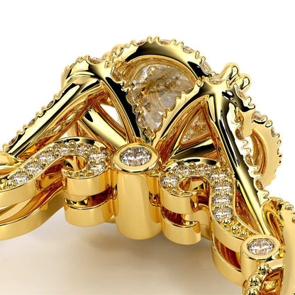 Verragio Halo Princess Engagement Ring