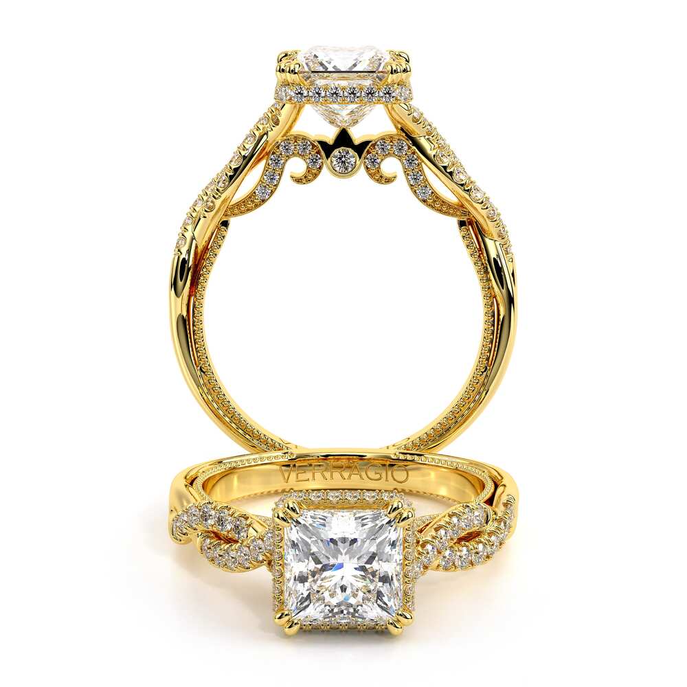 Verragio Halo Princess Engagement Ring