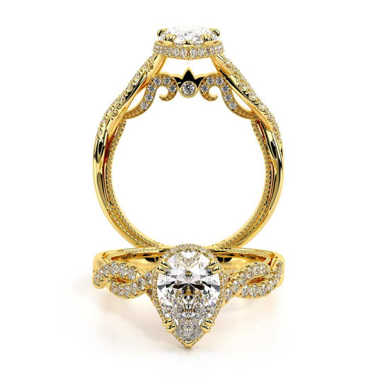 Verragio Halo Pear Engagement Ring