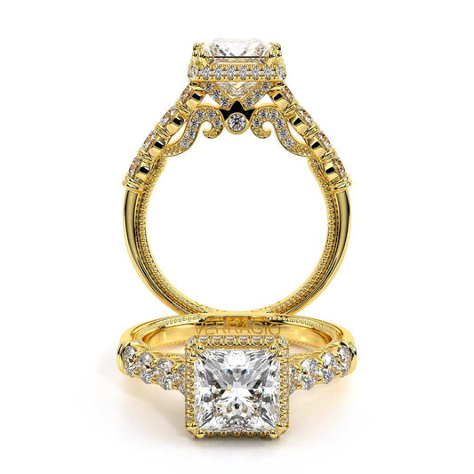 Verragio Halo Princess Engagement Ring