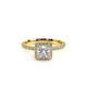Verragio Halo Princess Engagement Ring