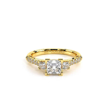 Verragio Three-Stone Princess Engagement Ring