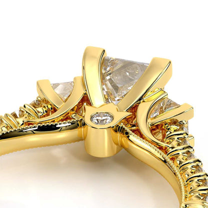 Verragio Three-Stone Princess Engagement Ring