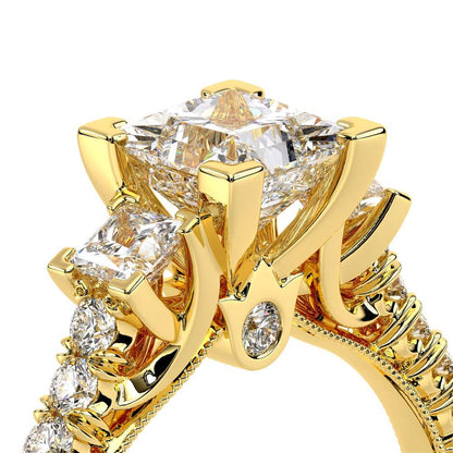 Verragio Three-Stone Princess Engagement Ring
