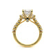 Verragio Three-Stone Princess Engagement Ring
