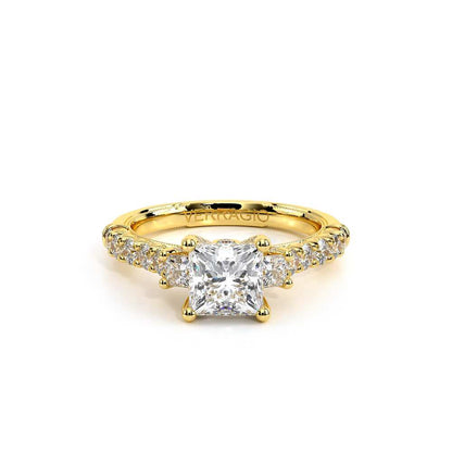 Verragio Three-Stone Princess Engagement Ring