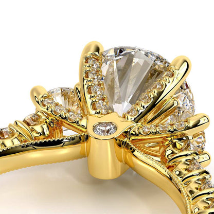 Verragio Three-Stone Round Engagement Ring