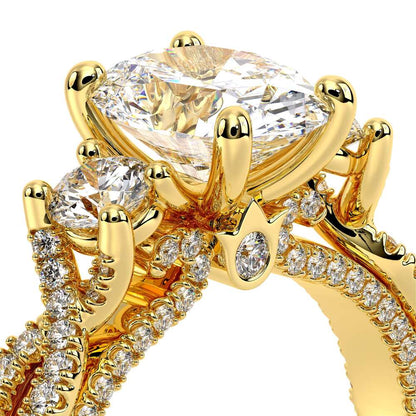 Verragio Three-Stone Oval Engagement Ring