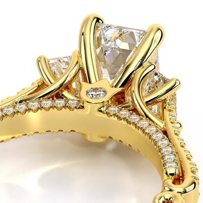 Verragio Three-Stone Emerald Engagement Ring