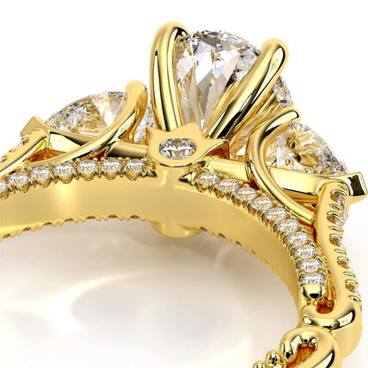 Verragio Three-Stone Oval Engagement Ring