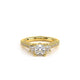 Verragio Three-Stone Princess Engagement Ring