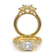 Verragio Three-Stone Princess Engagement Ring