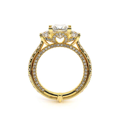 Verragio Three-Stone Princess Engagement Ring