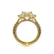 Verragio Three-Stone Princess Engagement Ring