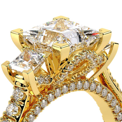 Verragio Three-Stone Princess Engagement Ring