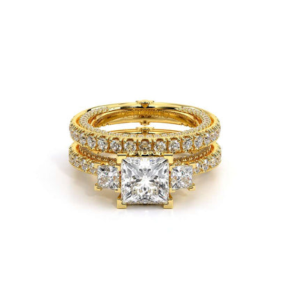 Verragio Three-Stone Princess Engagement Ring