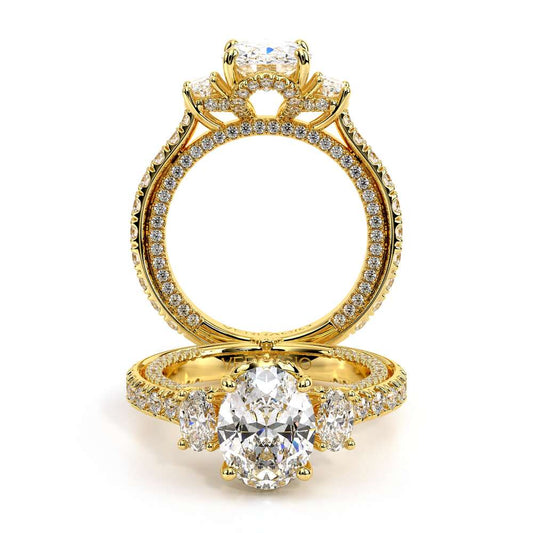 Verragio Three-Stone Oval Engagement Ring