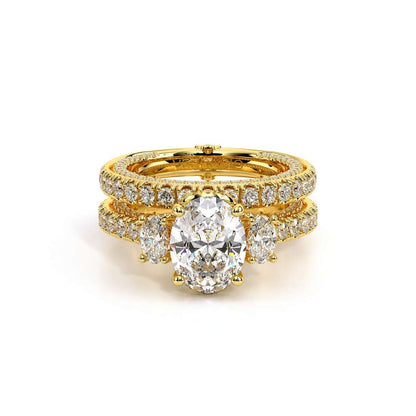 Verragio Three-Stone Oval Engagement Ring