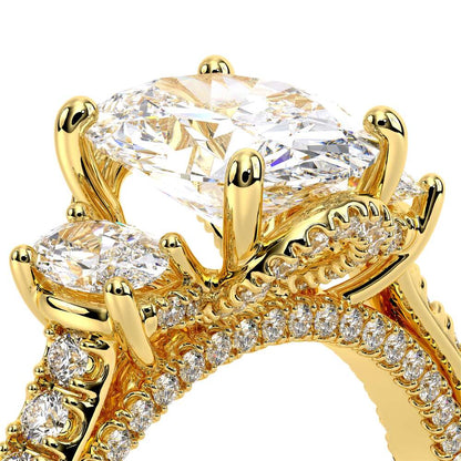 Verragio Three-Stone Oval Engagement Ring