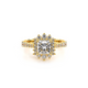 Verragio Halo Princess Engagement Ring