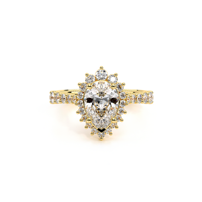 Verragio Halo Pear Engagement Ring