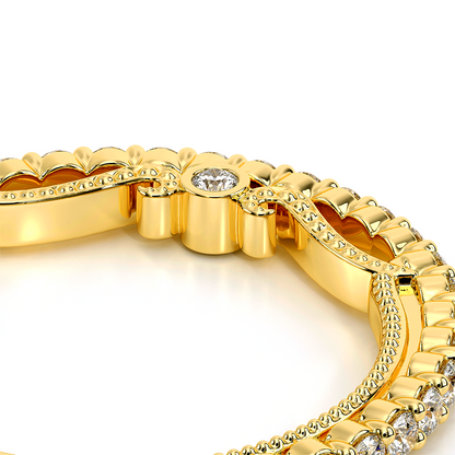 Verragio Halo Round Wedding Band