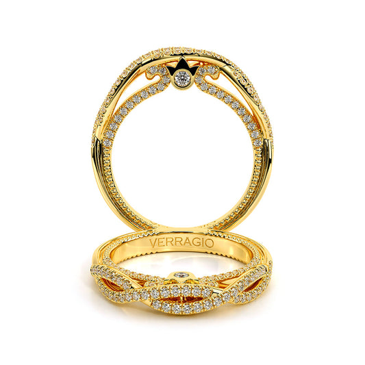 Verragio Halo Round Wedding Band