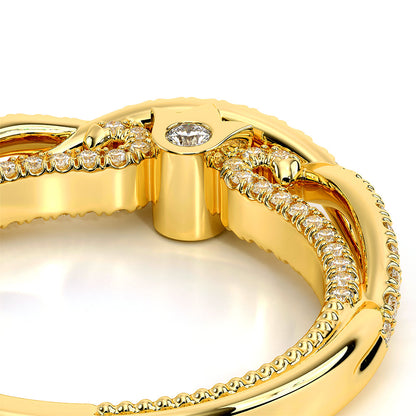 Verragio Halo Round Wedding Band