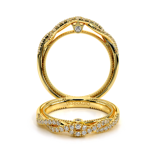 Verragio Halo Round Wedding Band