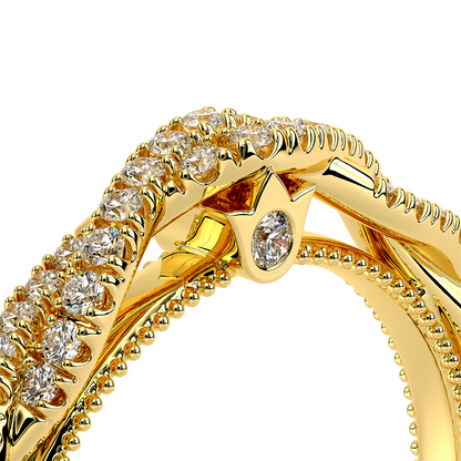 Verragio Halo Round Wedding Band