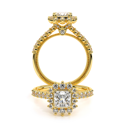 Verragio Halo Princess Engagement Ring