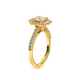 Verragio Halo Princess Engagement Ring