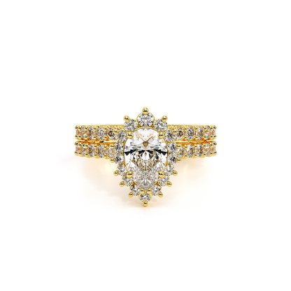 Verragio Halo Pear Engagement Ring