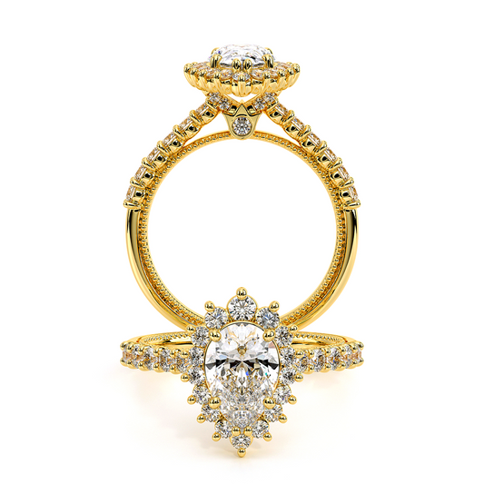 Verragio Halo Pear Engagement Ring