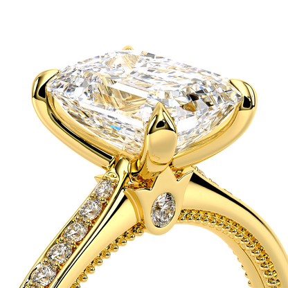 Verragio Solitaire Emerald Engagement Ring