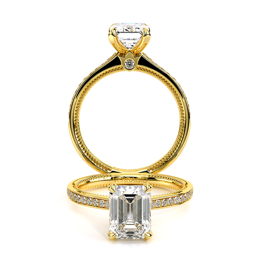 Verragio Solitaire Emerald Engagement Ring