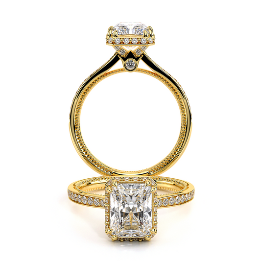 Verragio Solitaire Emerald Engagement Ring