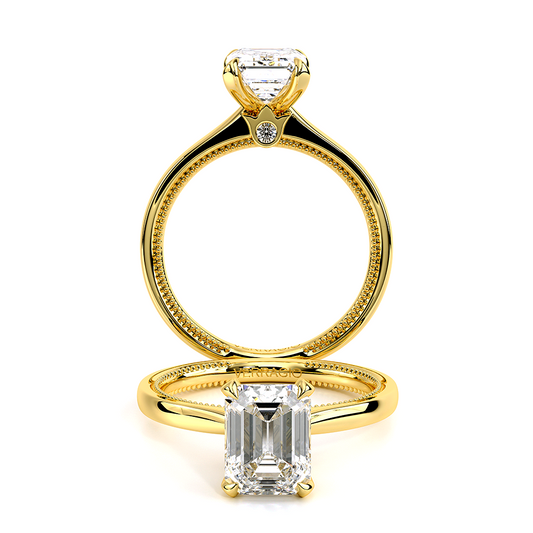 Verragio Solitaire Emerald Engagement Ring